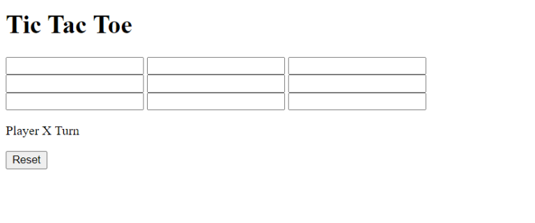 Create Tic Tac Toe Using HTML CSS JavaScript Code