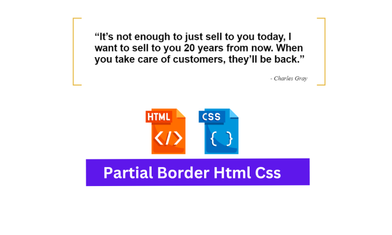 Create Partial Border Using Css