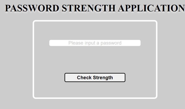 Password Strength Checker Using HTML CSS JavaScript