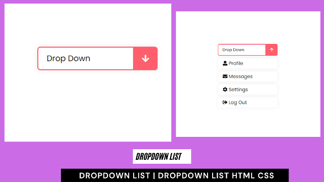 Create Dropdown List Using HTML And CSS