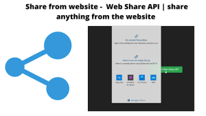 Read more about the article Web Share API Using JavaScript