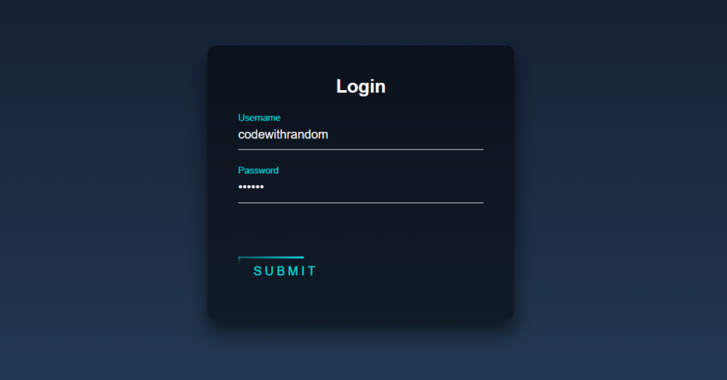 Animated Login Form Using HTML And CSS (Source Code)