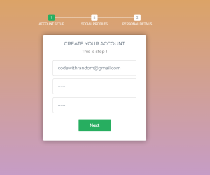Multi-Step Form with Progress Bar using HTML & jQuery