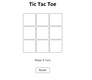 Tic Tac Toe Using HTML,CSS & JavaScript Code
