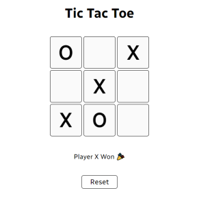 TIC TAC TOE – Javascript