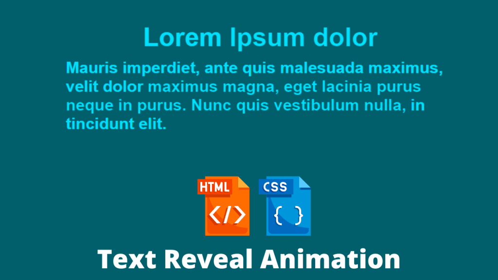 text-reveal-animation-using-html-css-source-code