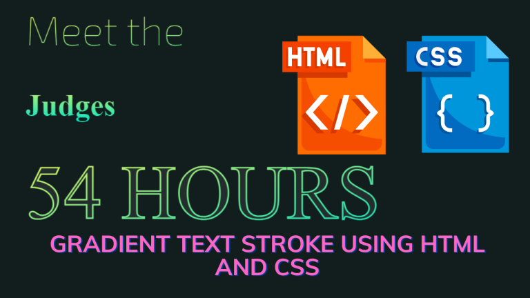 Create Gradient Text Stroke Using HTML And CSS Code Only