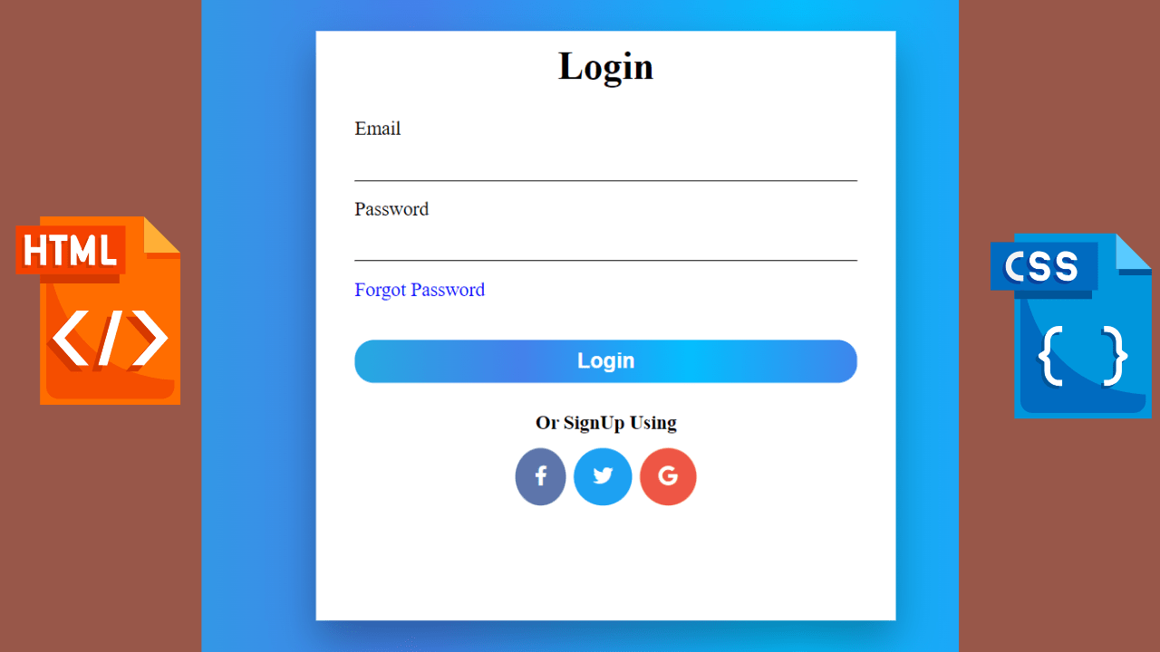 With Random Login Page In Html Css Responsive Login Form Html Css