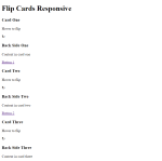 Create Multiple Flip Card Responsive Using HTML And CSS