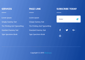 footer code html css