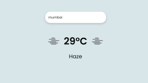 Weather App Using HTML, CSS And JavaScript
