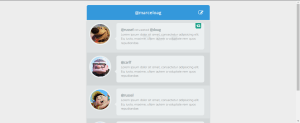 Twitter Client Page UI