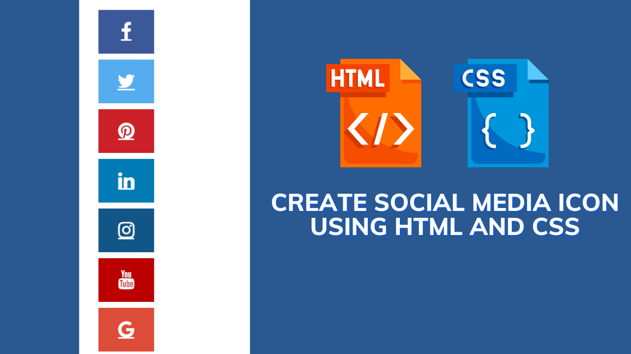 With Random Create Social Media Icon Using Html And Css Source Code 