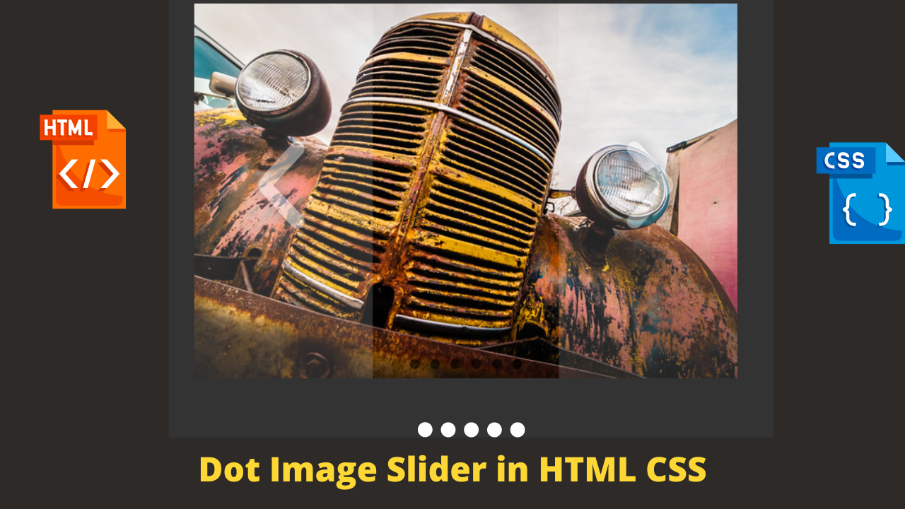 Create Image Slider With Dot Animation Using HTML And CSS