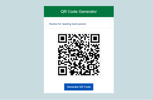 QR Code Generator Using Html,Css and JavaScript
