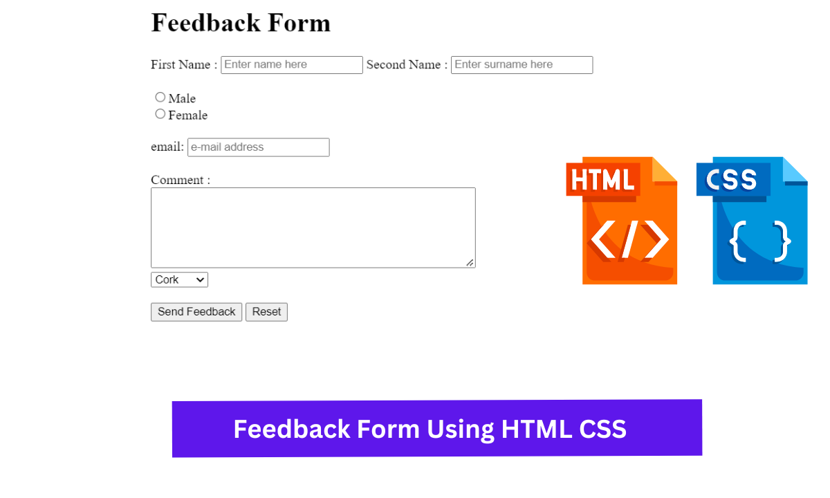 Create Feedback Form In HTML Code