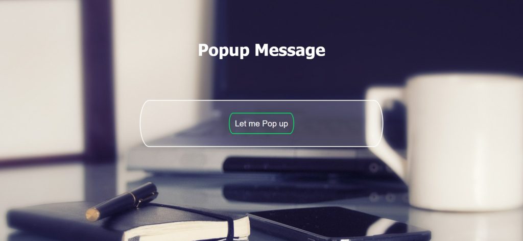  HTML Popup Message With Code