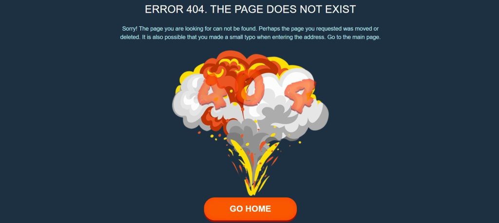 404 Page Using HTML and CSS