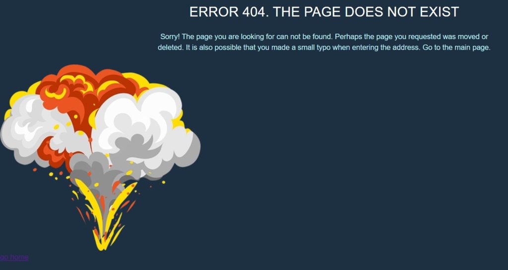 404 Page Using HTML and CSS