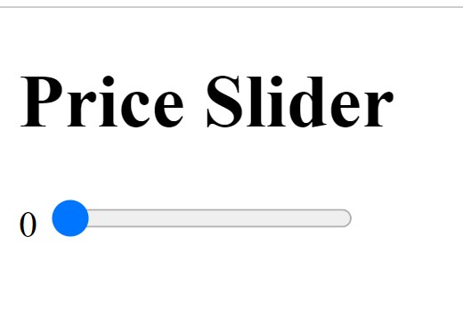Price Range Slider Using HTML , CSS & JavaScript