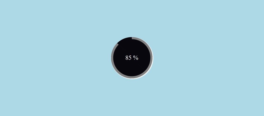 Circular Progress Bar Using HTML and CSS