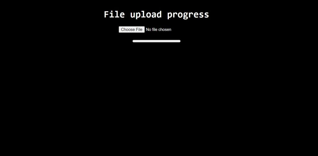 File Upload with Progress Bar HTML CSS & JavaScript