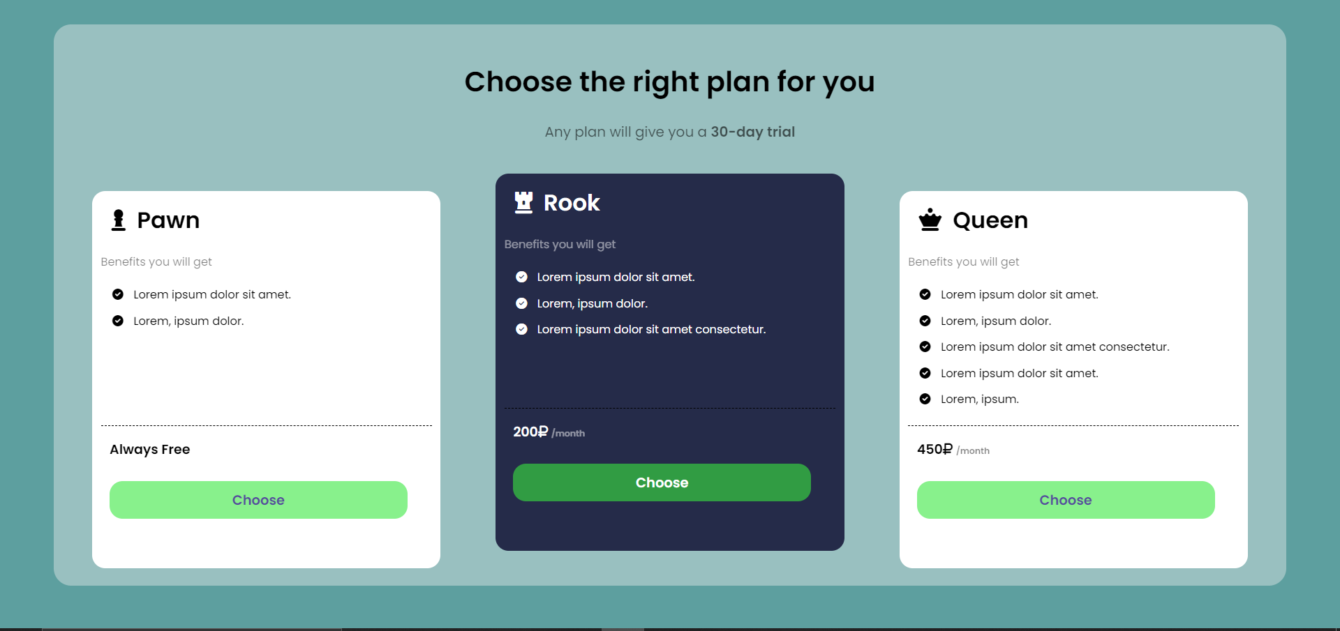 pricing-table-examples-with-3-choices-using-html-css