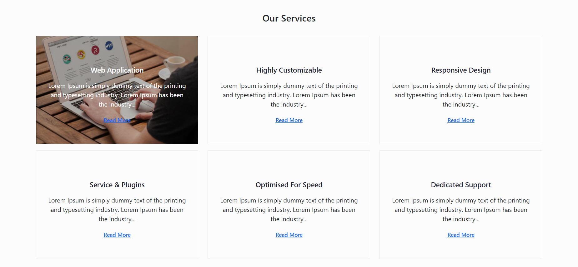 Creating 'Our Services Page/Section Design' Using HTML & CSS