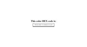  Random Hex Code Generator