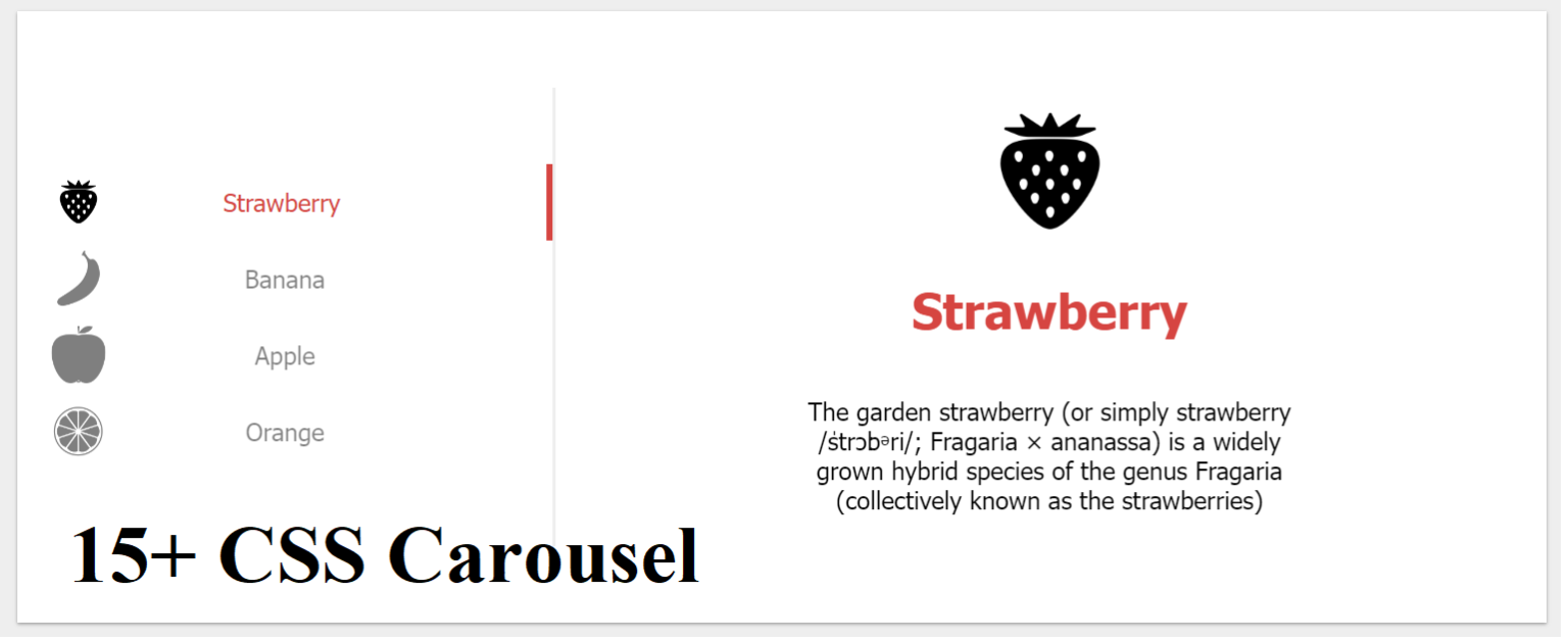 15+ Carousel Using HTML & CSS (Demo + Code)