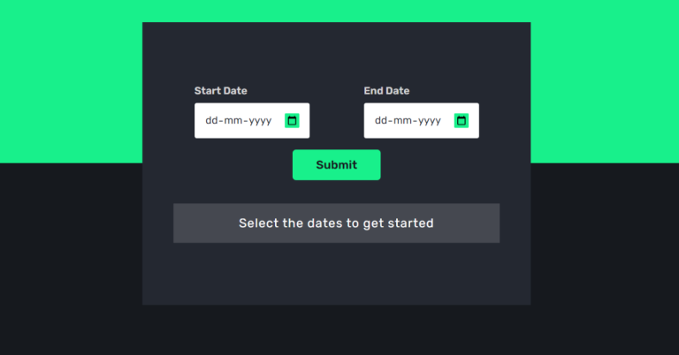 Js Date Get Days Between Two Dates