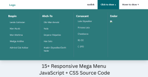 Read more about the article 27+ Responsive Mega Menu With Sub-Menu Using JavaScript