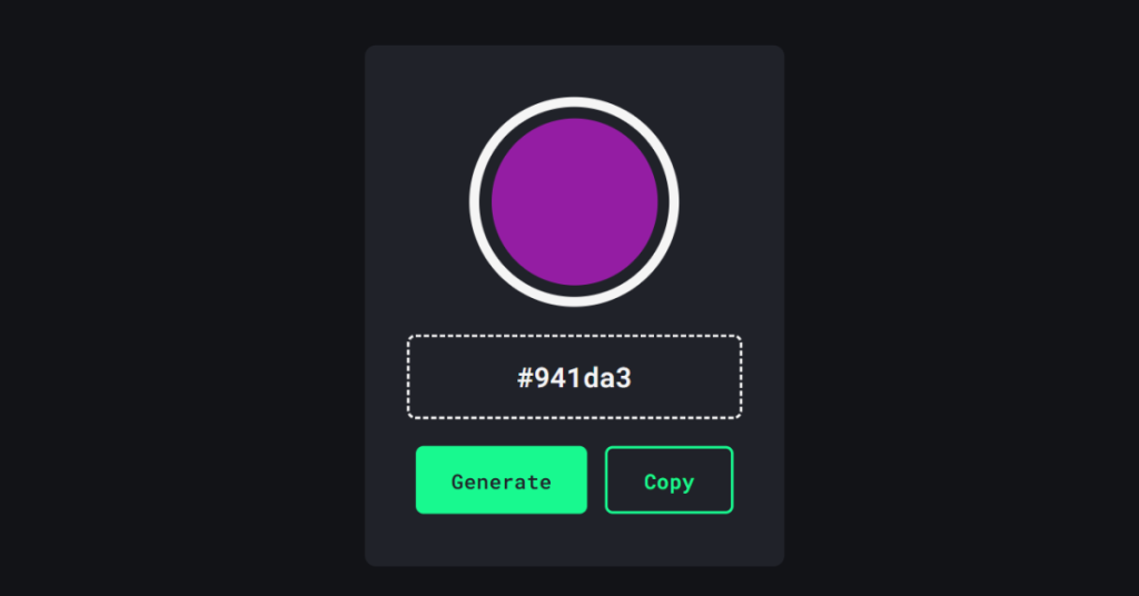 random hex color code generator random org