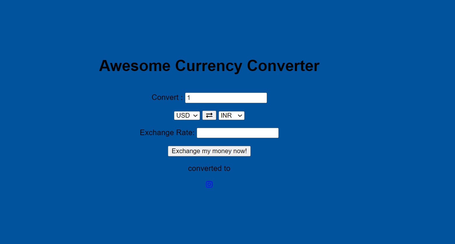 Currency Converter Using HTML,CSS JavaScript (Source Code)