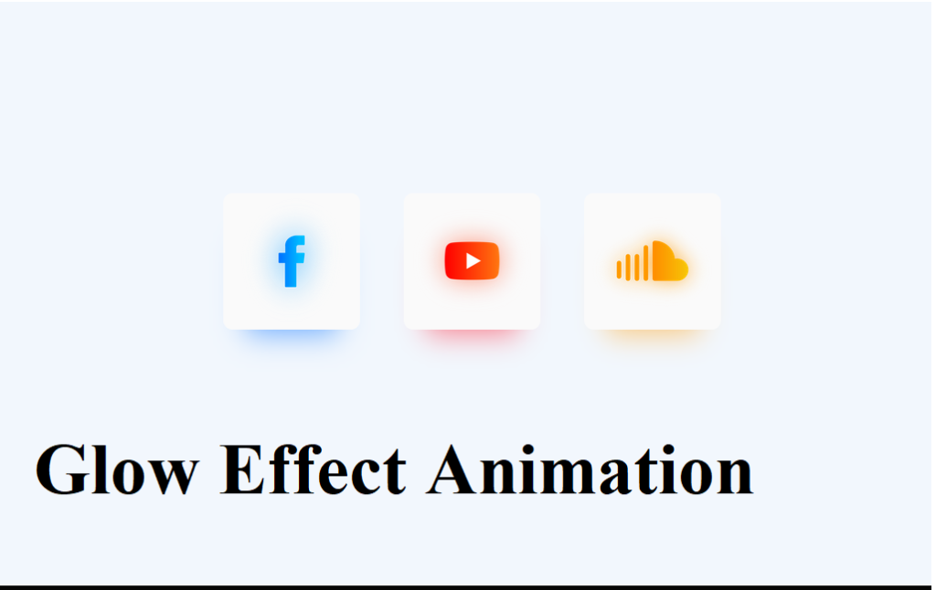 CSS Glow Effects Animation