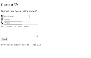 Contact Us Page Design In Html And Css With Source Code