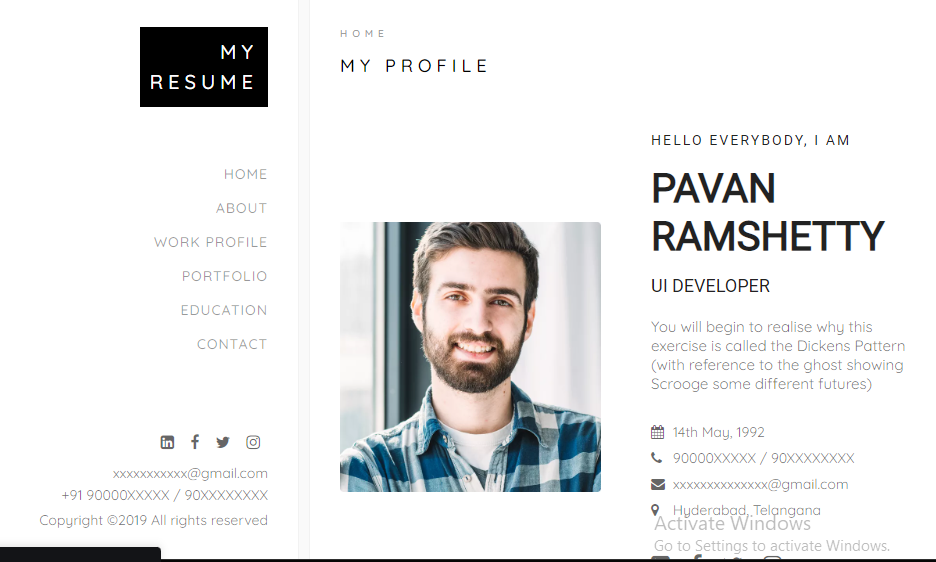 18 HTML Resume Templates (Demo + Free Code)