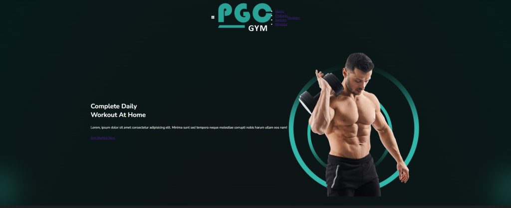  Gym Website Using HTML ,CSS & JavaScript