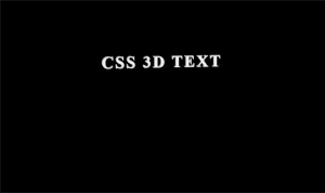 21 CSS 3D Text Effects