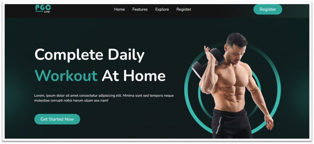 Gym Website Using HTML ,CSS & JavaScript