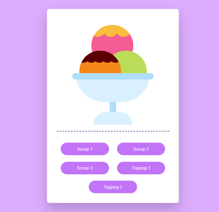 Ice Cream Website Html Code