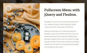 jQuery Fullscreen Menus
