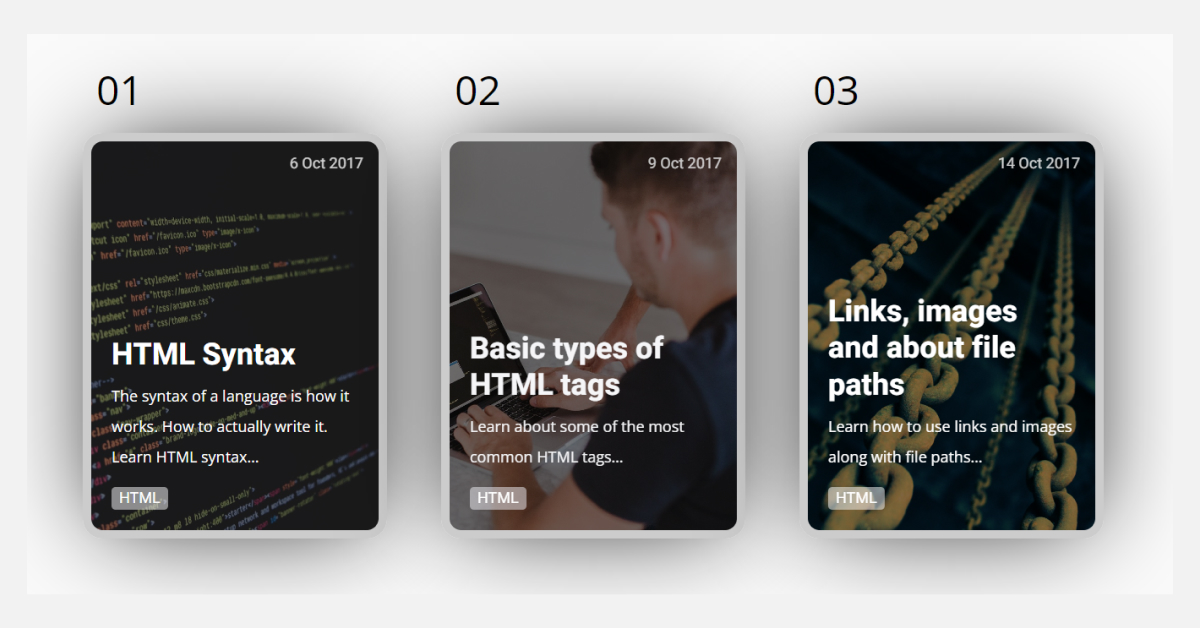 Top 15 CSS Blog Card Design Templates