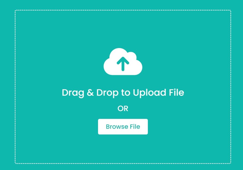 Drag and Drop File Upload Using HTML & JavaScript