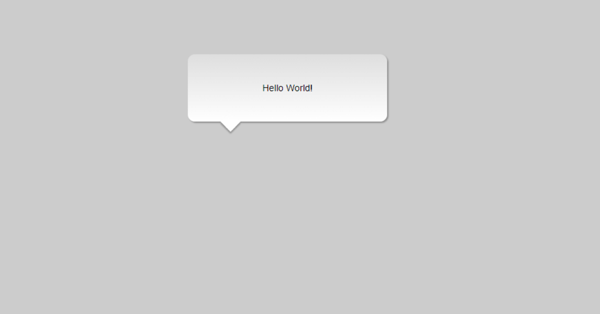 how to create a speech bubble in css