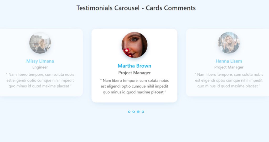 Top 15+ Bootstrap Testimonial Carousel examples