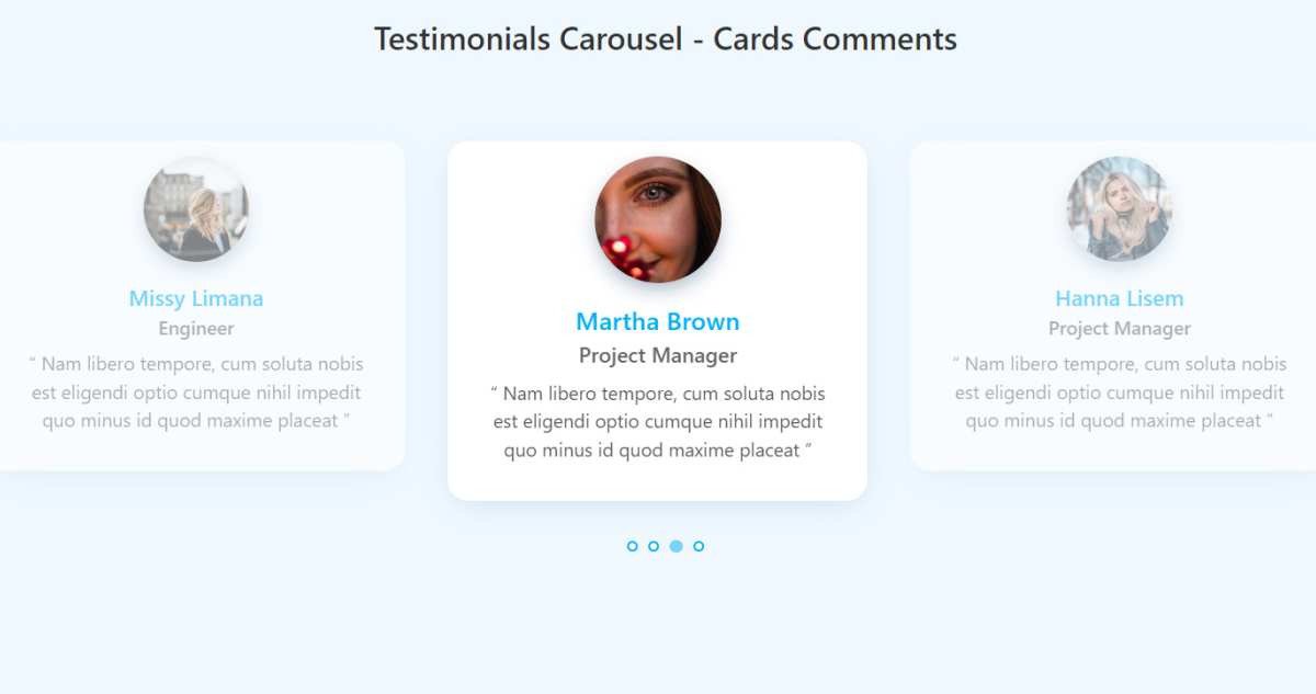 Top 15+ Bootstrap Testimonial Carousel Examples