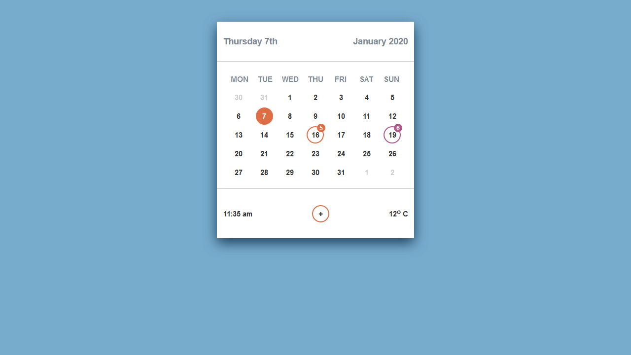 23+ Best CSS Calendar (Demo + Code)