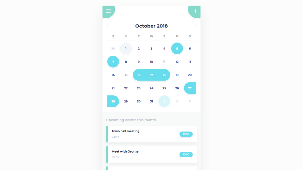 23+ Best CSS Calendar (Demo + Code)