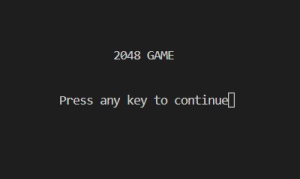 2048 Game in C++ With Source Code